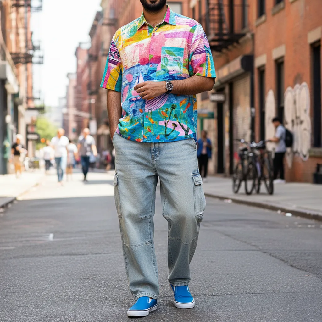 Regular Fit SKYRTA || BREEZY BEACH