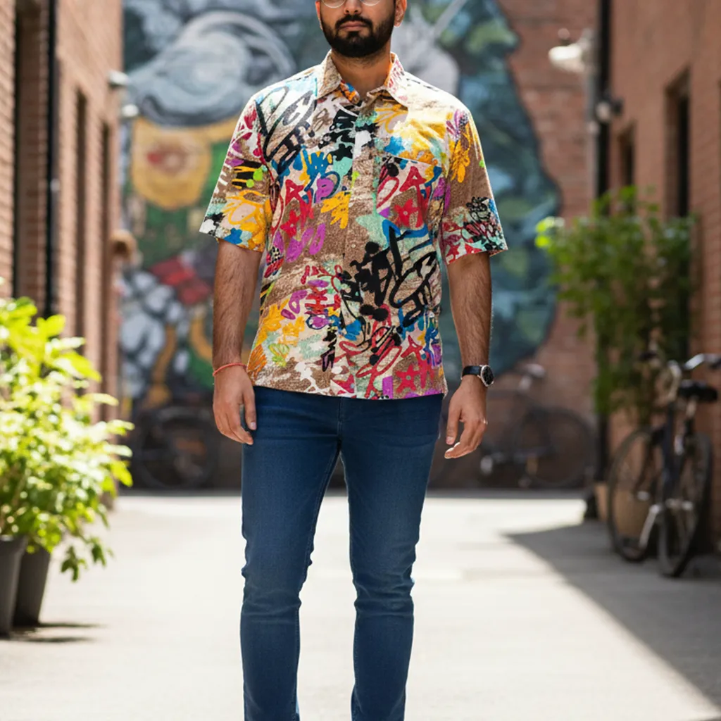 Regular Fit SKYRTA || GRAFFITI MULTI