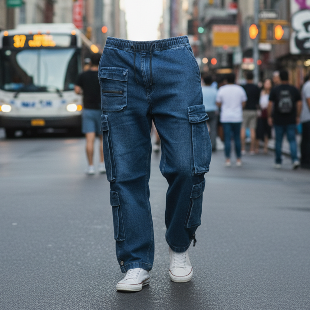 STOWK - The Urban Navigator Denim Cargo Pants