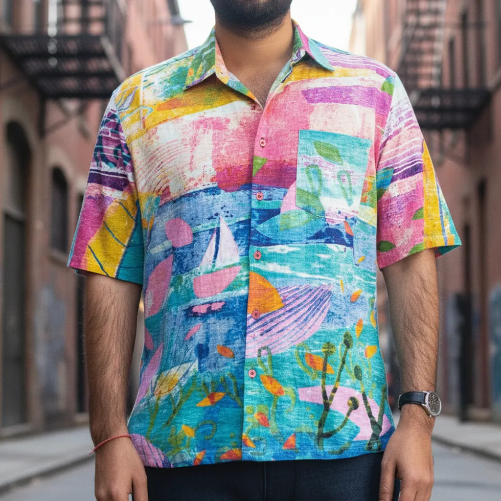 Regular Fit SKYRTA || BREEZY BEACH