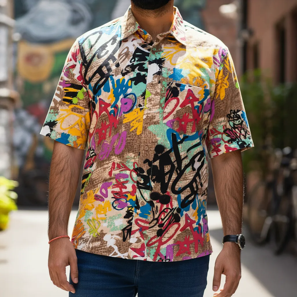 Regular Fit SKYRTA || GRAFFITI MULTI