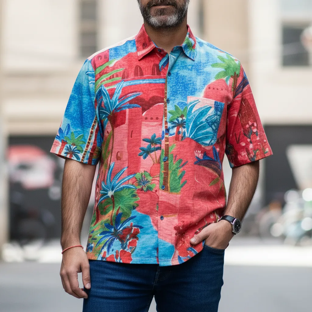 Regular Fit SKYRTA || TROPICAL RED